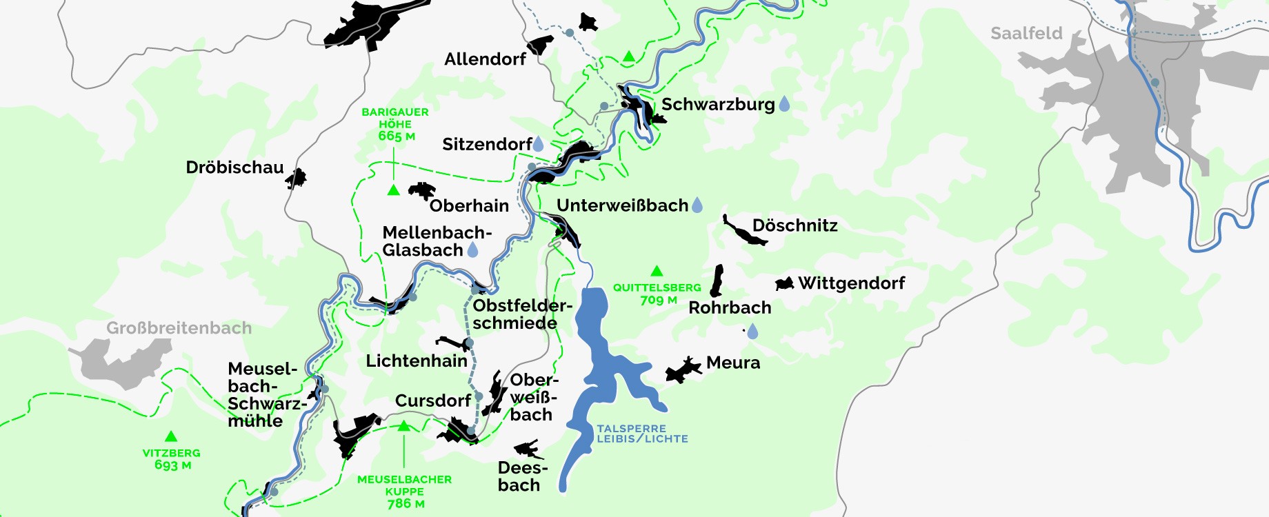Sommerfrische Schwarzatal · Ausschnitt Kartenmaterial