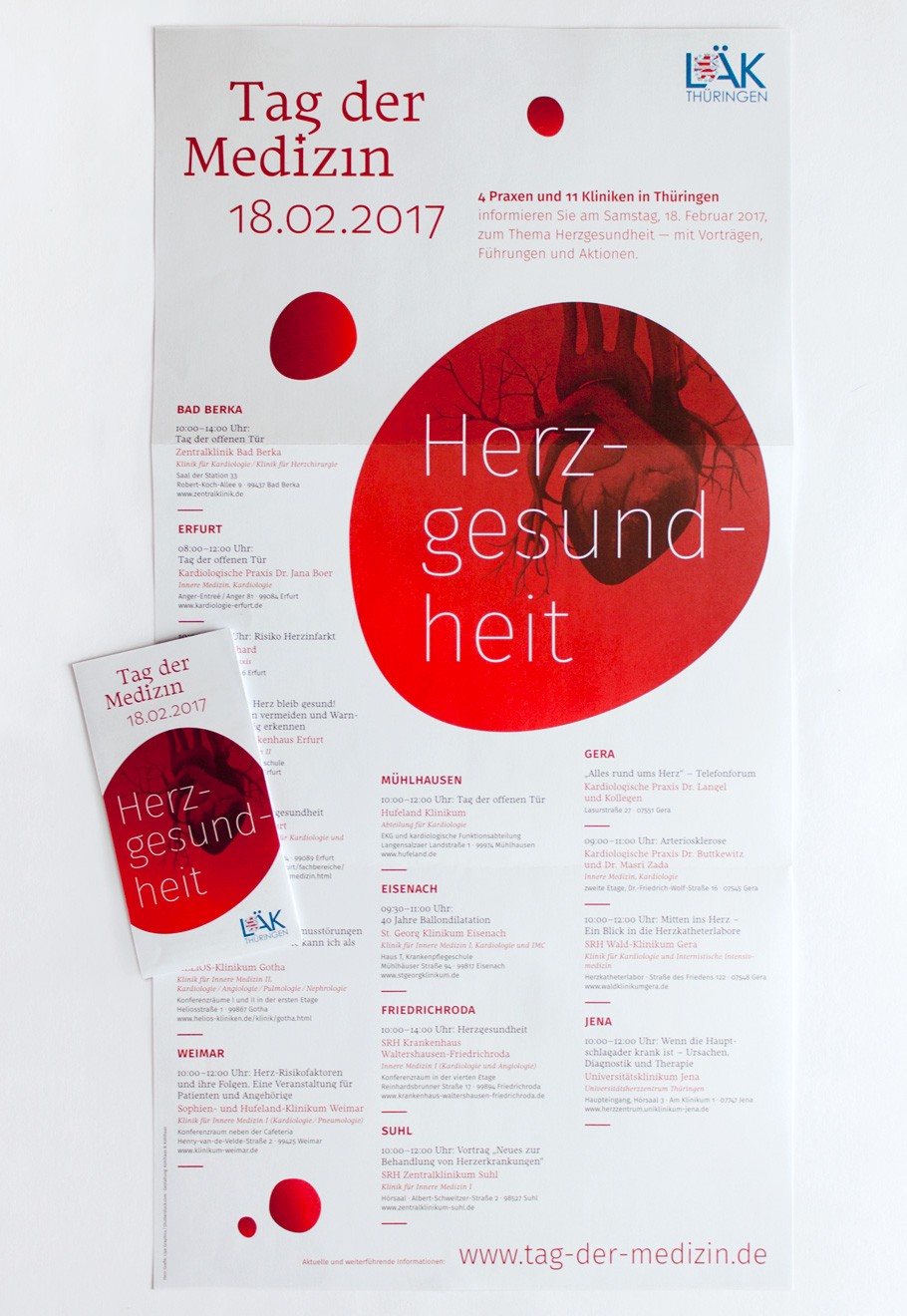 Tag der Medizin 2017 · Faltplakat und Flyer