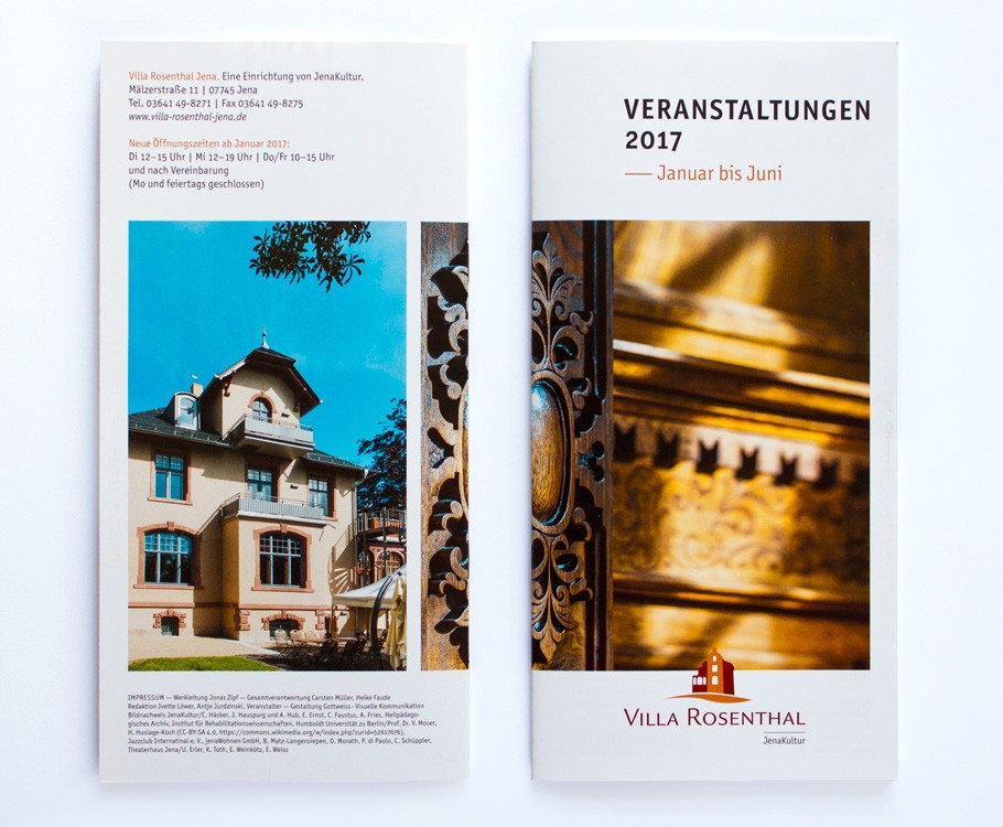 Villa Rosenthal Jena · Umschlag