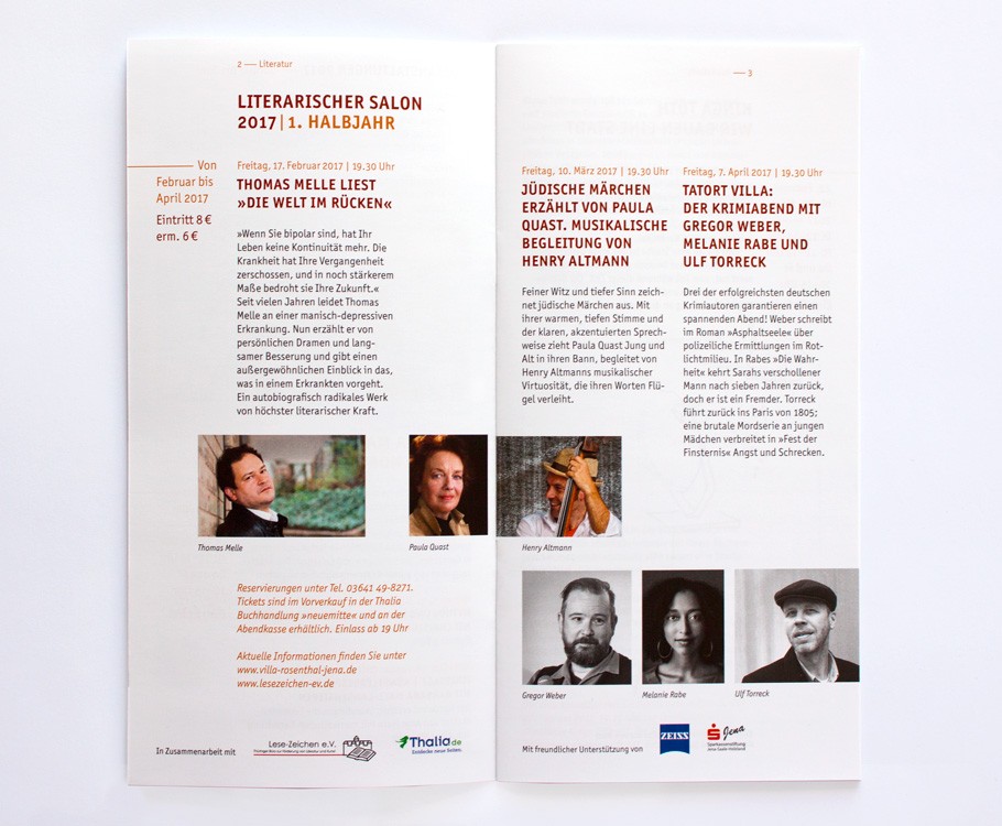 Villa Rosenthal Jena · Veranstaltungen